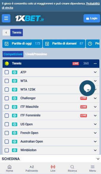1xbet Tennis It