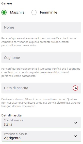 Betfair Registrazione Italia