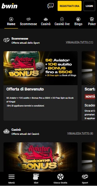 Bwin Promozioni Sports ITalia