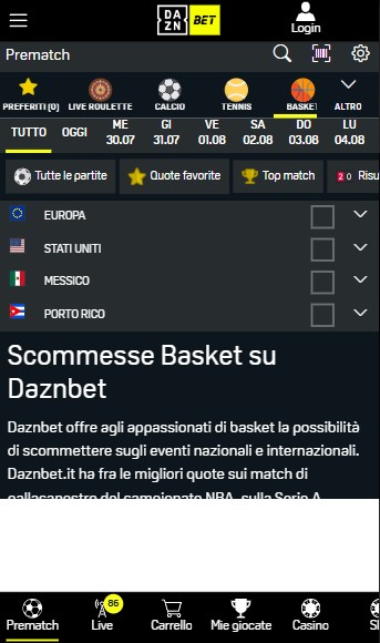DAZN BAsket it