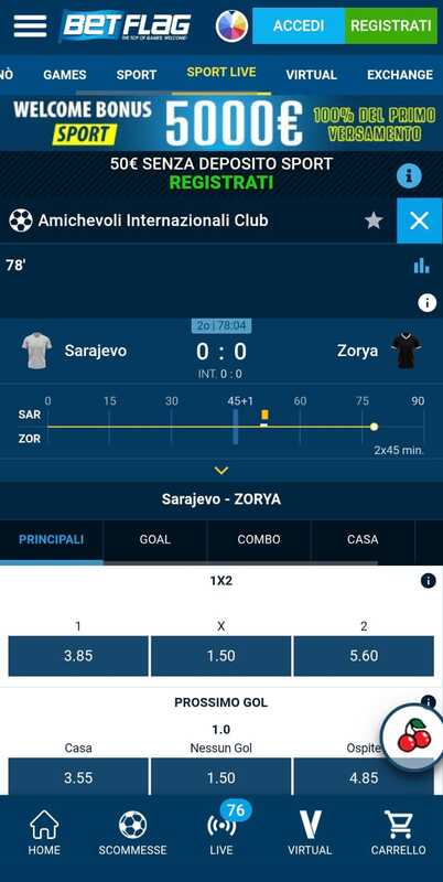 Live Betting Betflag ITalia