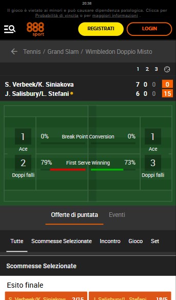 Livebetting 888sport Italia