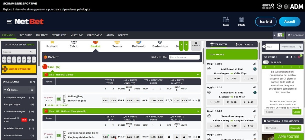 Netbet Basket Italia