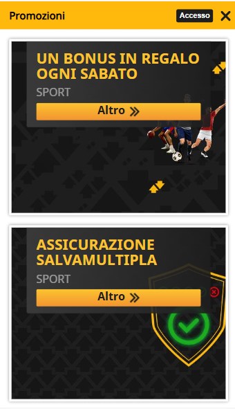 Promozioni Betfair sports