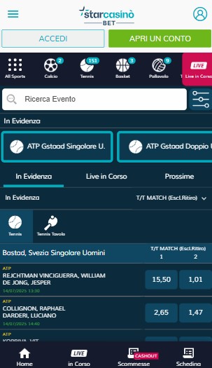 Starcasino Homepage Italia Sports