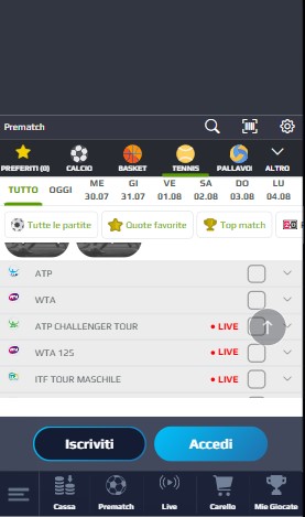 Tennis Netbet Italia