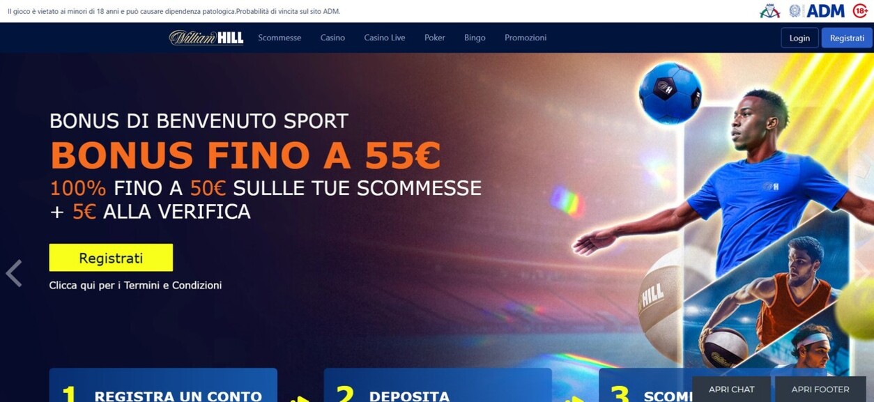 William Hill Homepage Sports Italia