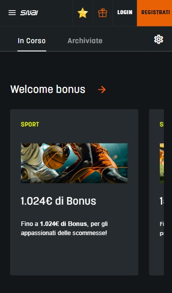 Promozioni Snai Homepage Sports