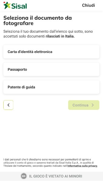 Sisal Scommesse Sportive Italia Registrazione