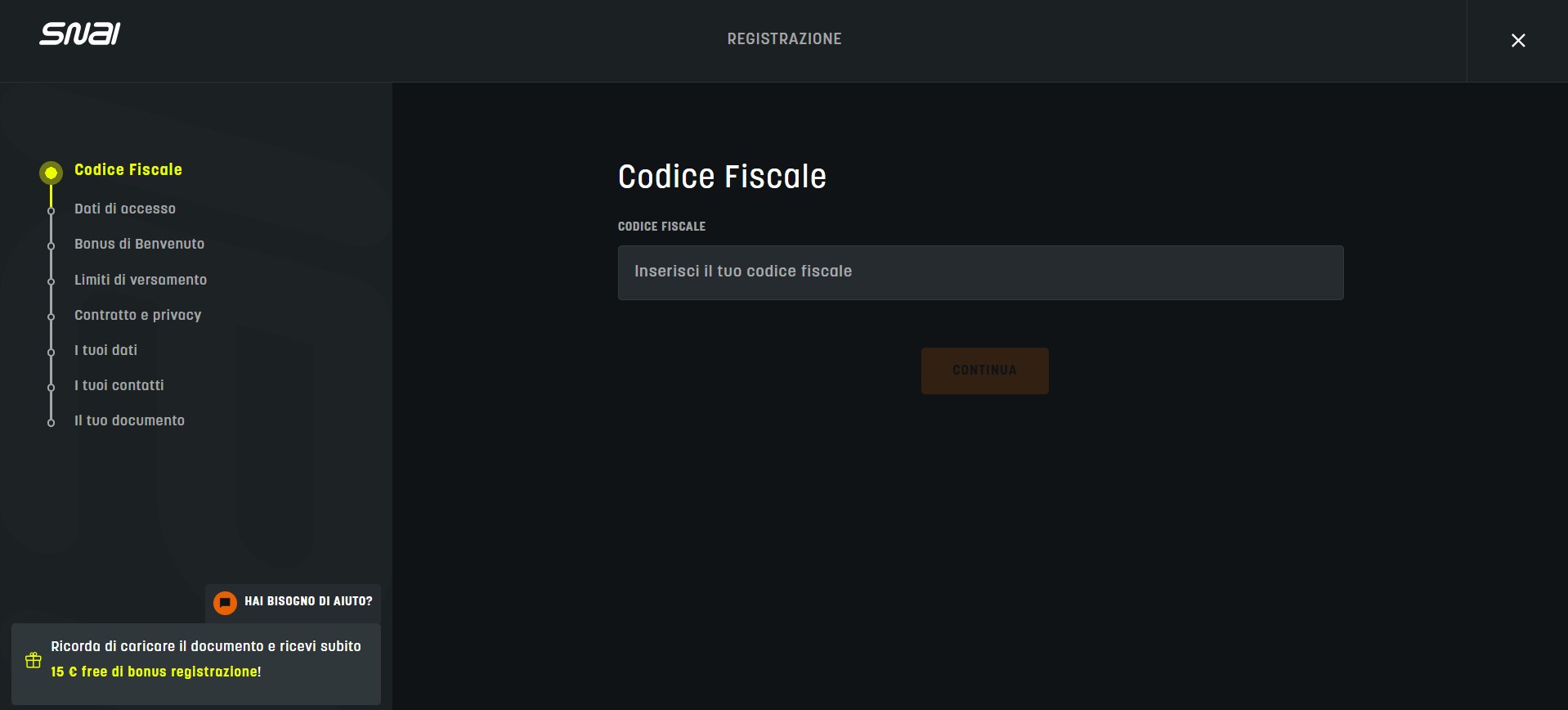Snai Registrati ITalia Sports Pc