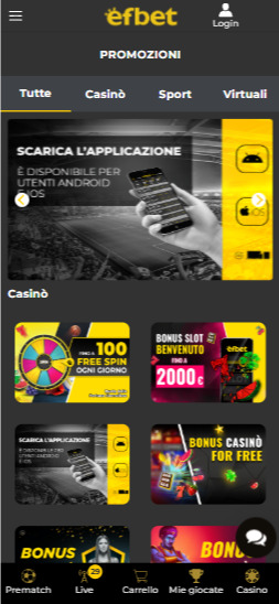 bonos y promociones efbet móvil