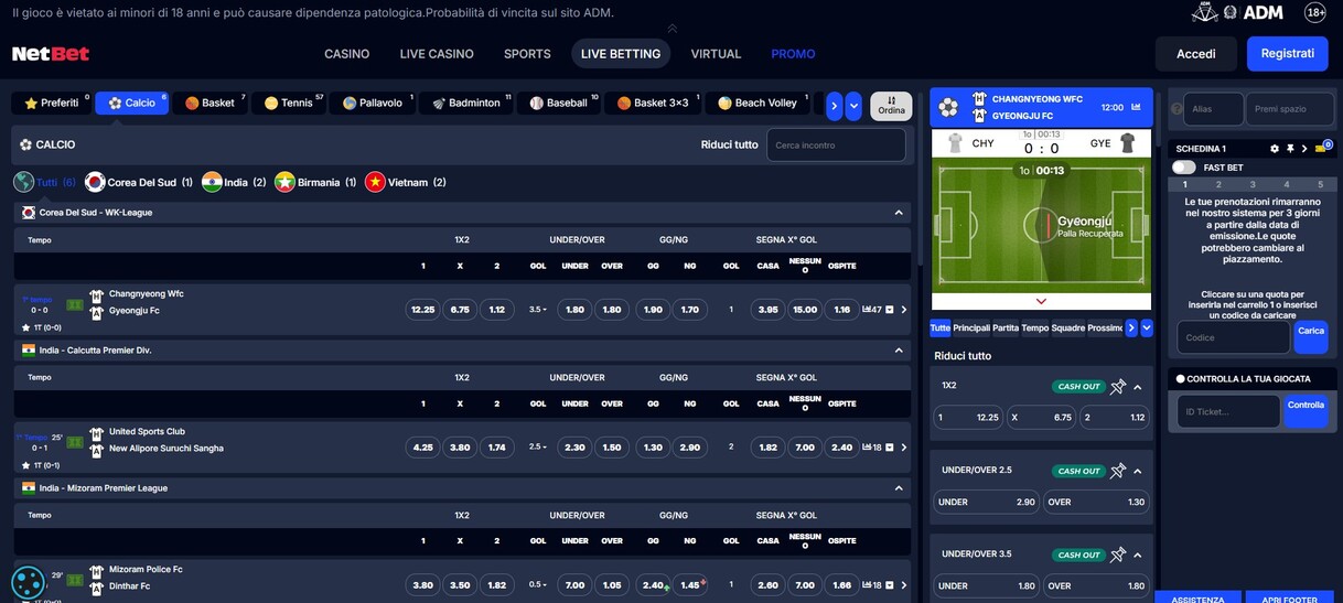 Live Betting Netbet Scommesse It