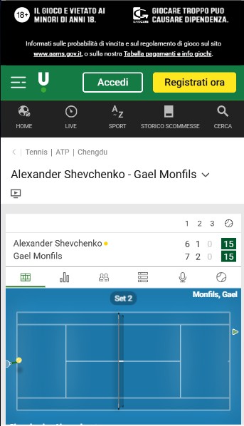 Live Betting Scommesse Italia Unibet