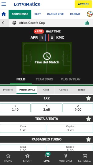 Lottomatica Live Scommesse It