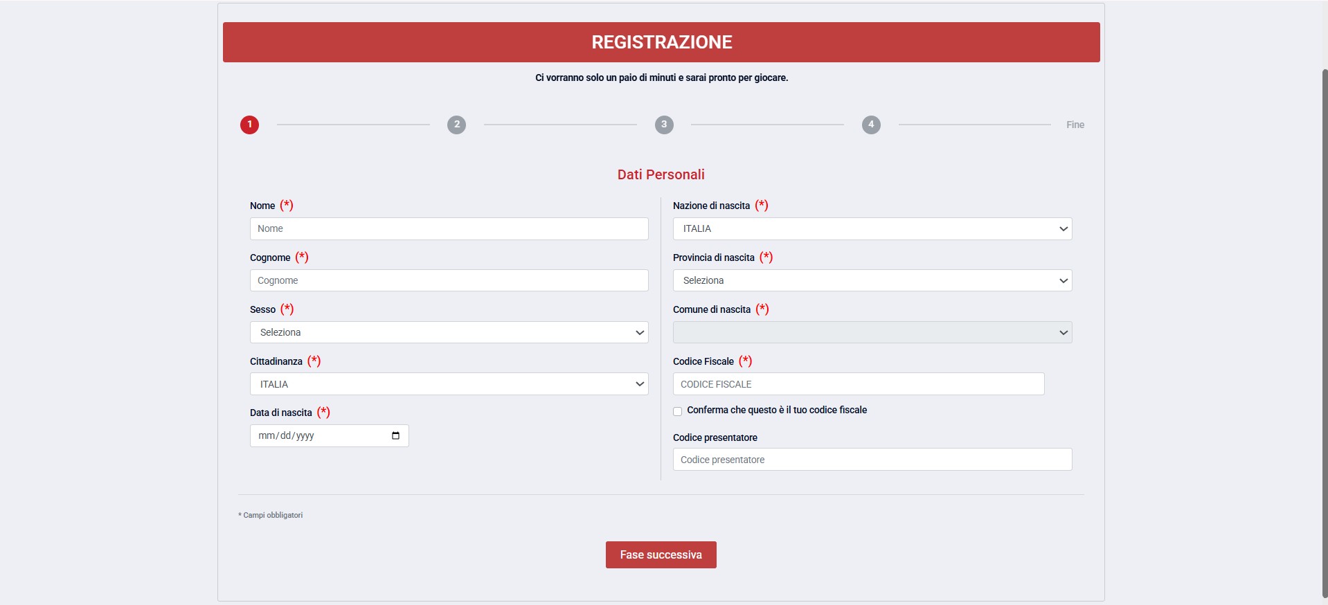 Registrazione Marathonbet italia sports