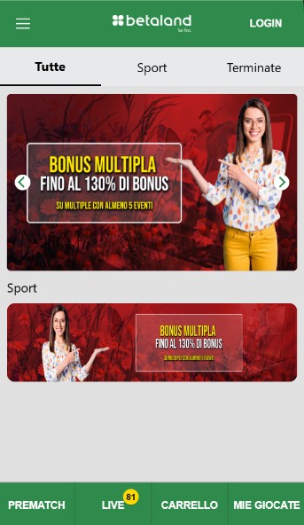 Betaland Italia Promozioni Scommesse