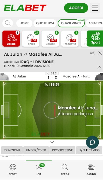 Live Scommesse Elabet Scommesse Italia