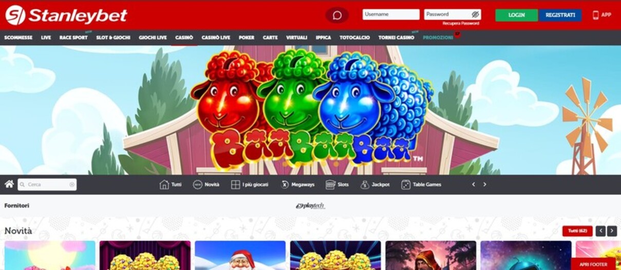 Pagina principale Stanleybet Casino Italia