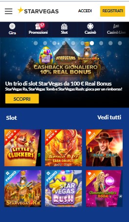 StarVegas casino Pagina principale Italia